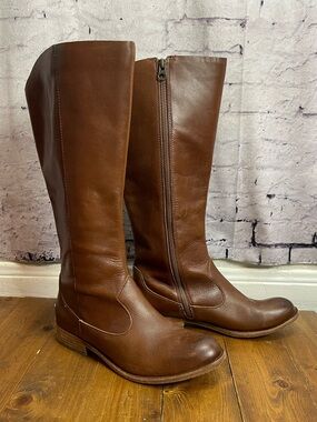 Kork-ease Womens size 8 brown leather tall riding boots